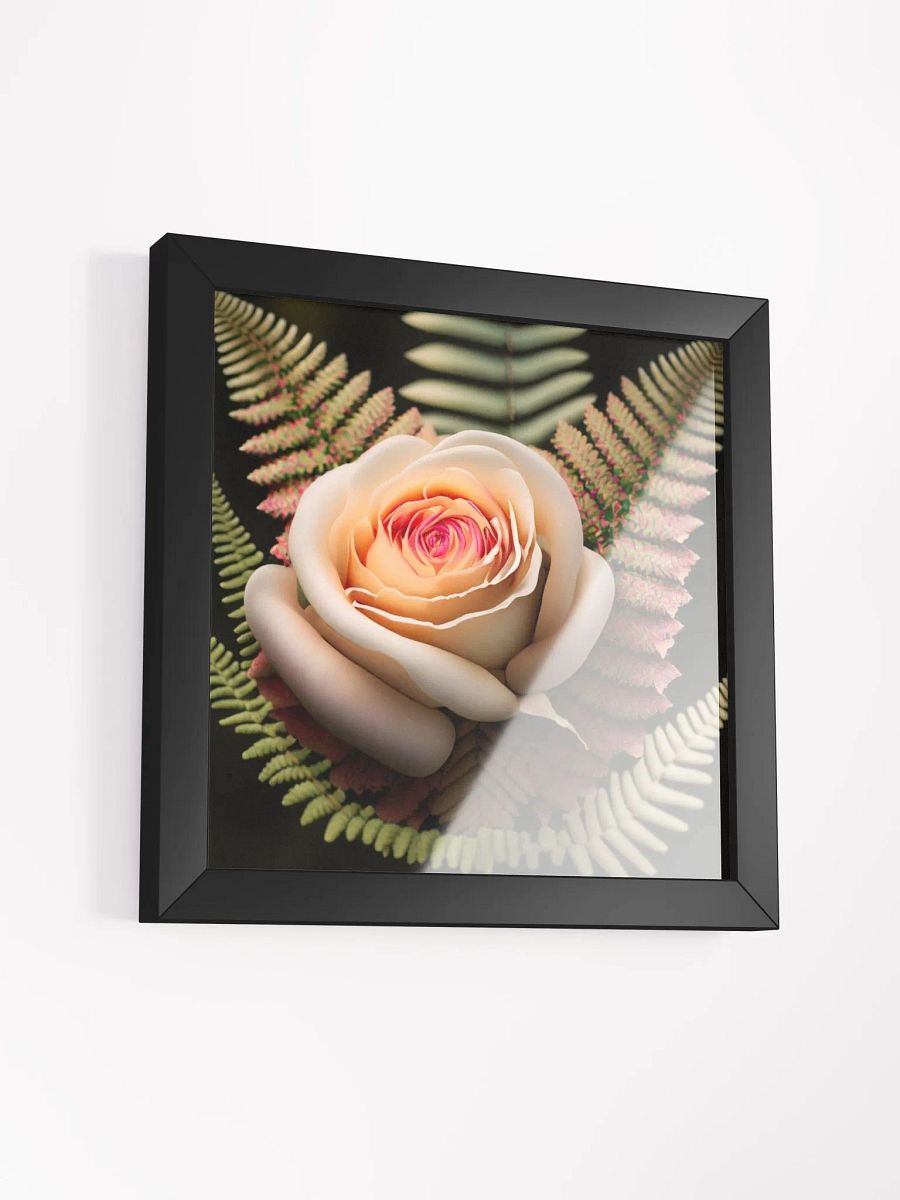 Framed High-Quality Matte Poster: Elegant Rose in Bloom product image (12)