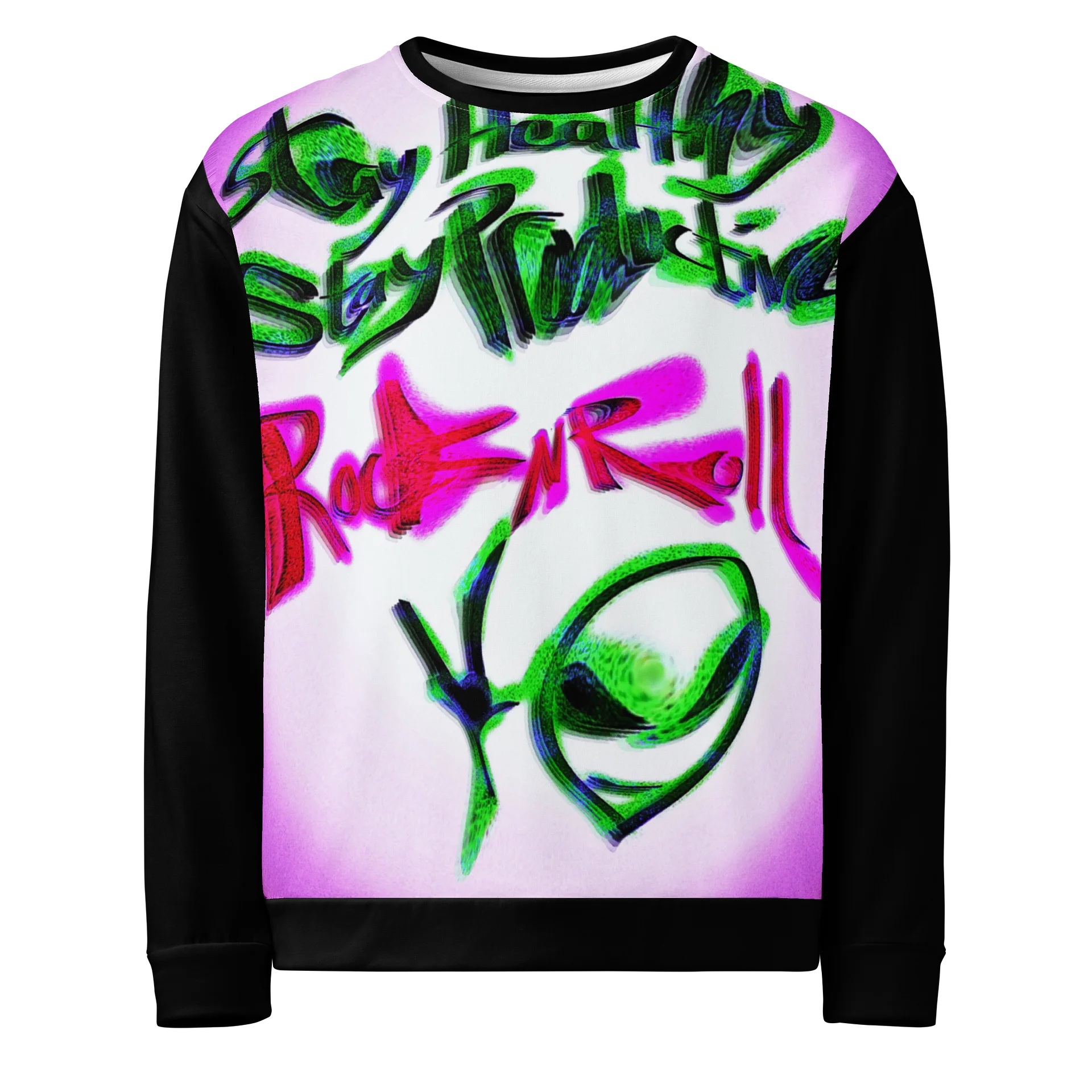 Rock N Roll Alien Graffiti Sweater product image (1)