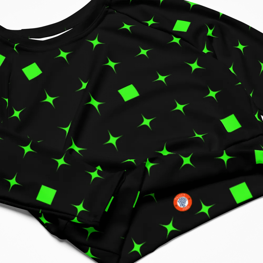 Midnight Galaxy Cropped Rash Guard product image (6)