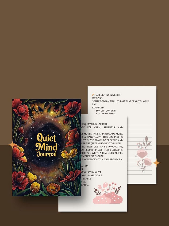 Quiet Mind Journal – 90 Pages for Stillness, Clarity & Inner Peace product image (2)