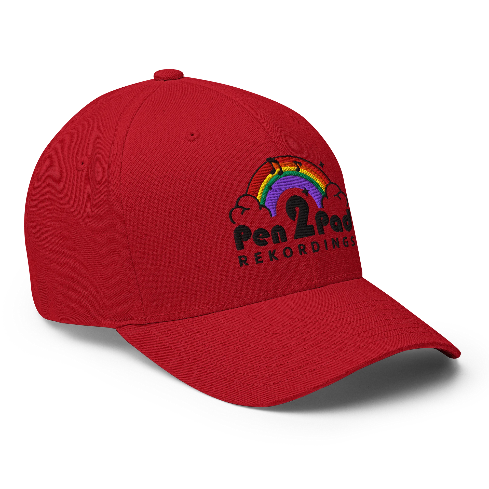 Pen2Pad Red Flexfit hat product image (6)