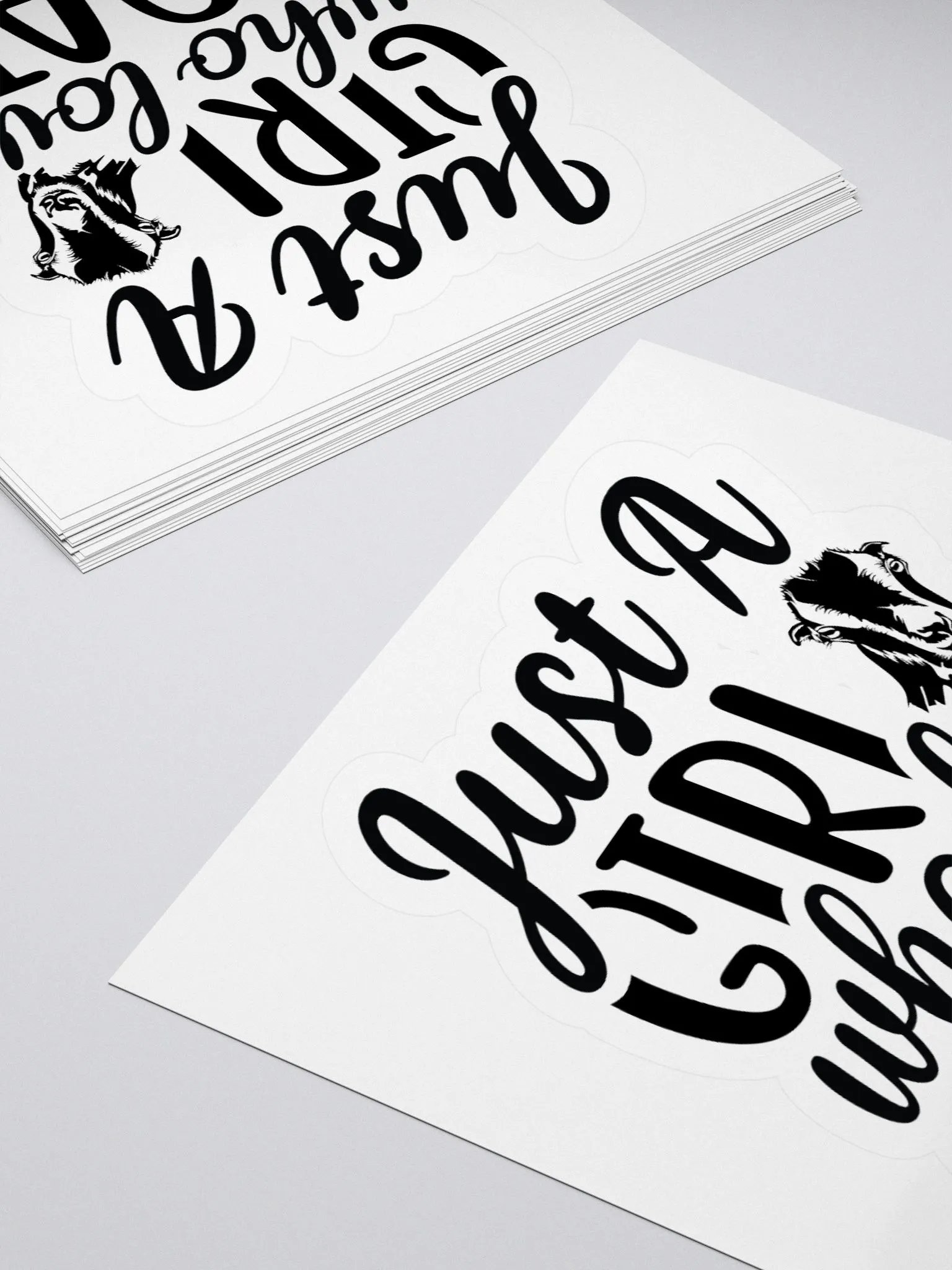 Just a Girl that Loves Lamanchas KISS Cut Stickers product image (8)