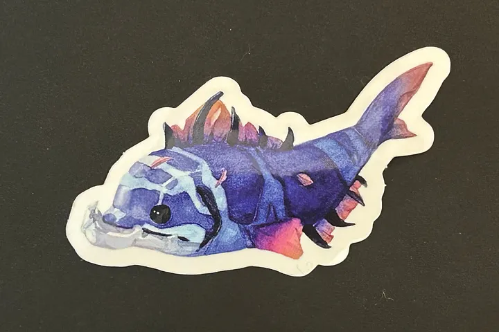 Sky Battlegill Vinyl Sticker product image (1)