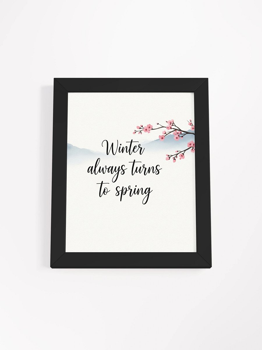 Nichiren Buddhism "Winter Always Turns to Spring" Framed Art product image (4)