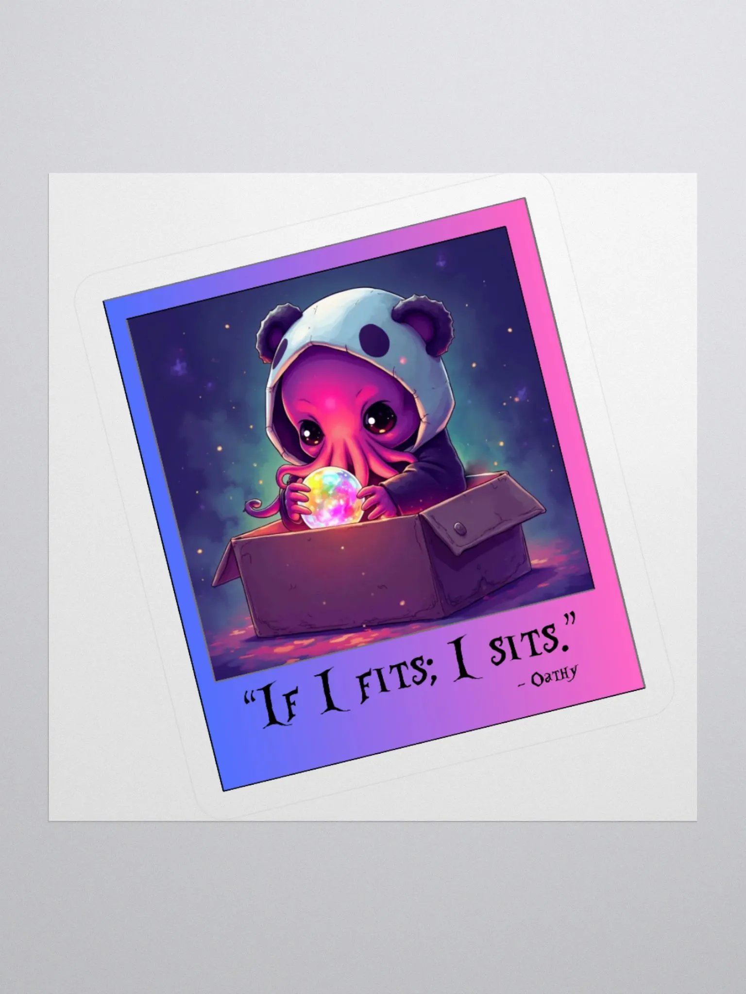 If I Fits; I Sits! Sticker product image (1)