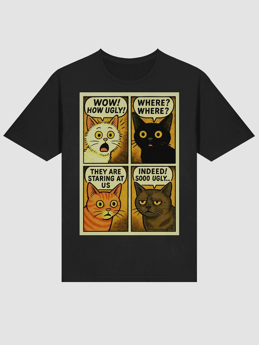 Funny Cats Retro Comic Panel Parody Tee (03) product image (3)