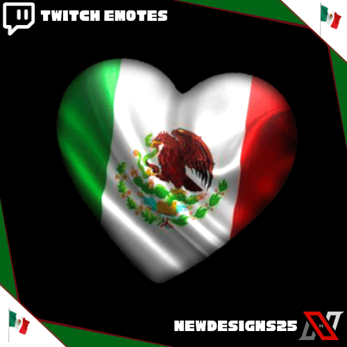 Mexico Animated Heart Emote product image (1)