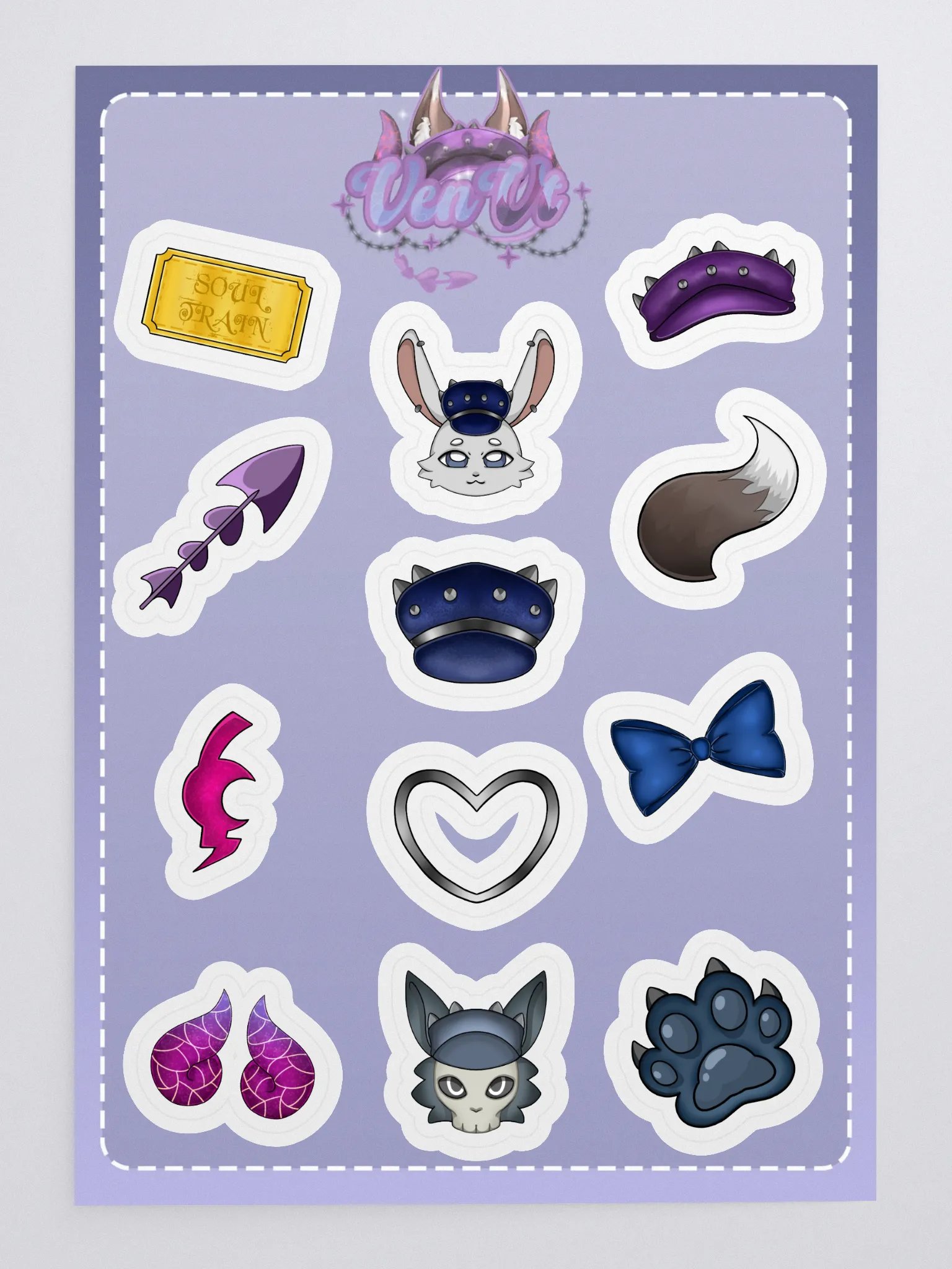 Ven's Sub Badge Sticker Sheet product image (3)