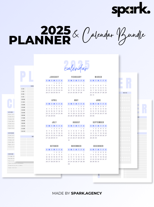 Ultimate 2025 Planner & Organizer Bundle Calendars, Planners, Trackers & Checklists product image (1)