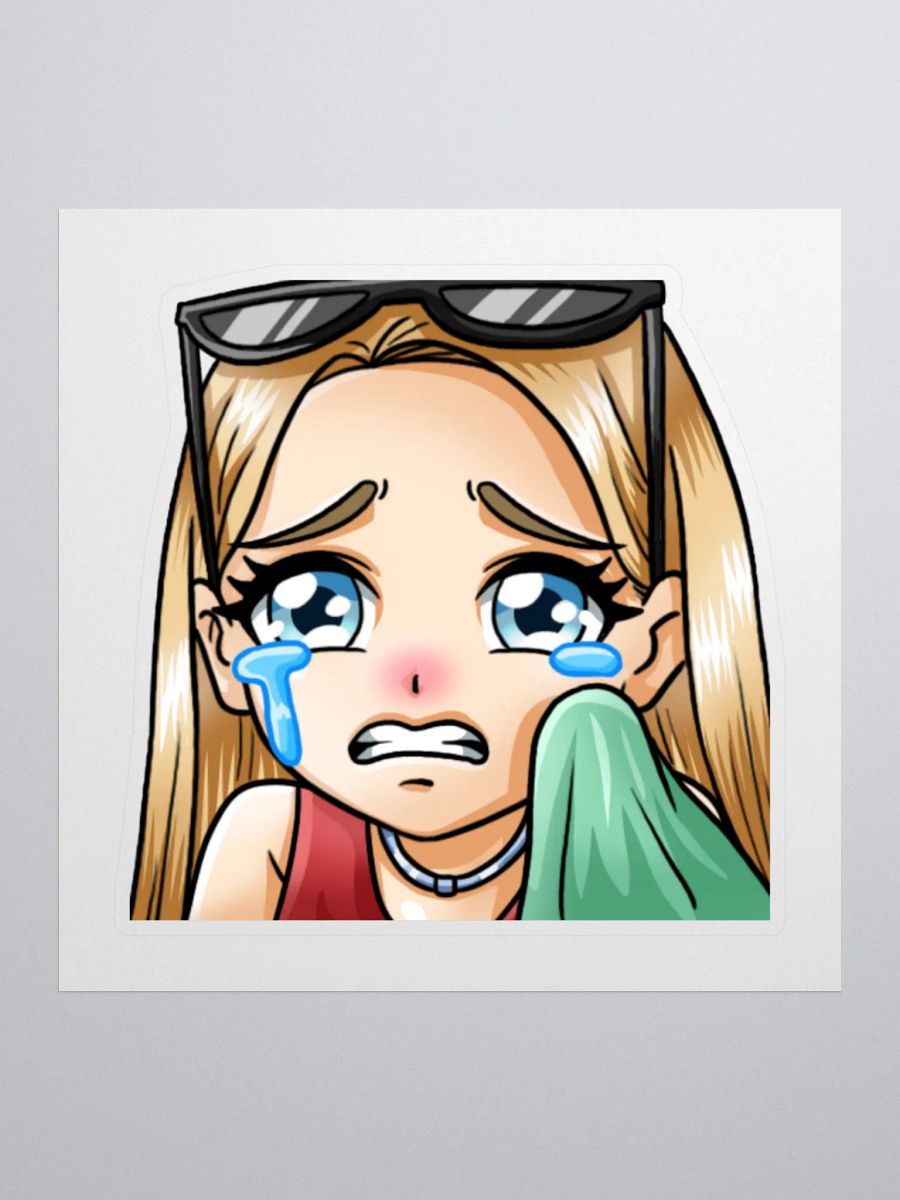 Fleur Cry Emote Sticker product image (1)