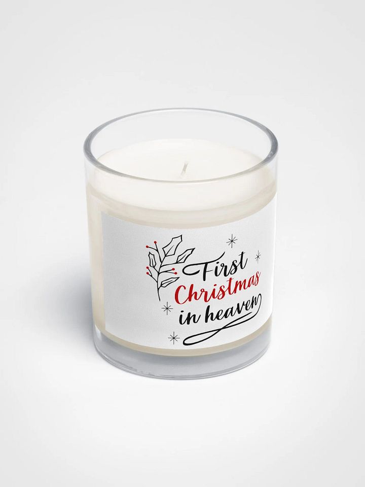 First Christmas in heaven Festive Holly Berry Soy Wax Candle product image (2)