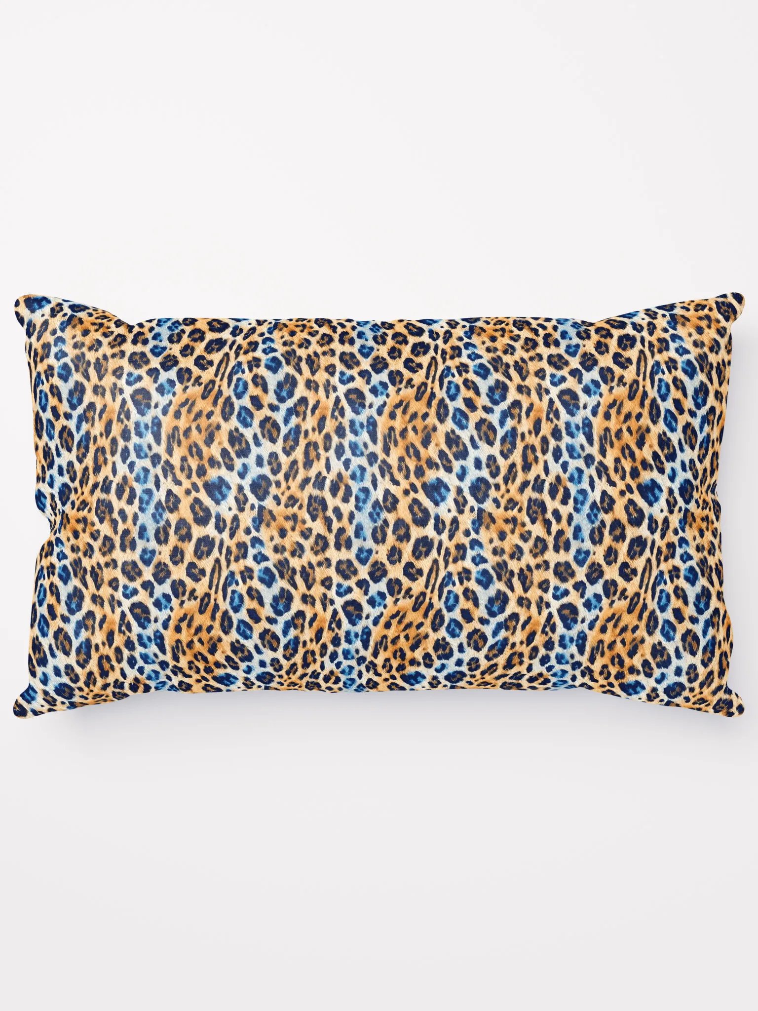 Blue Brown Leopard Pillow product image (13)
