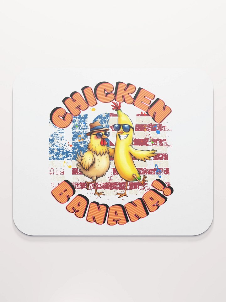 Chicken Banana USA Flag Funky Mouse Pad product image (1)