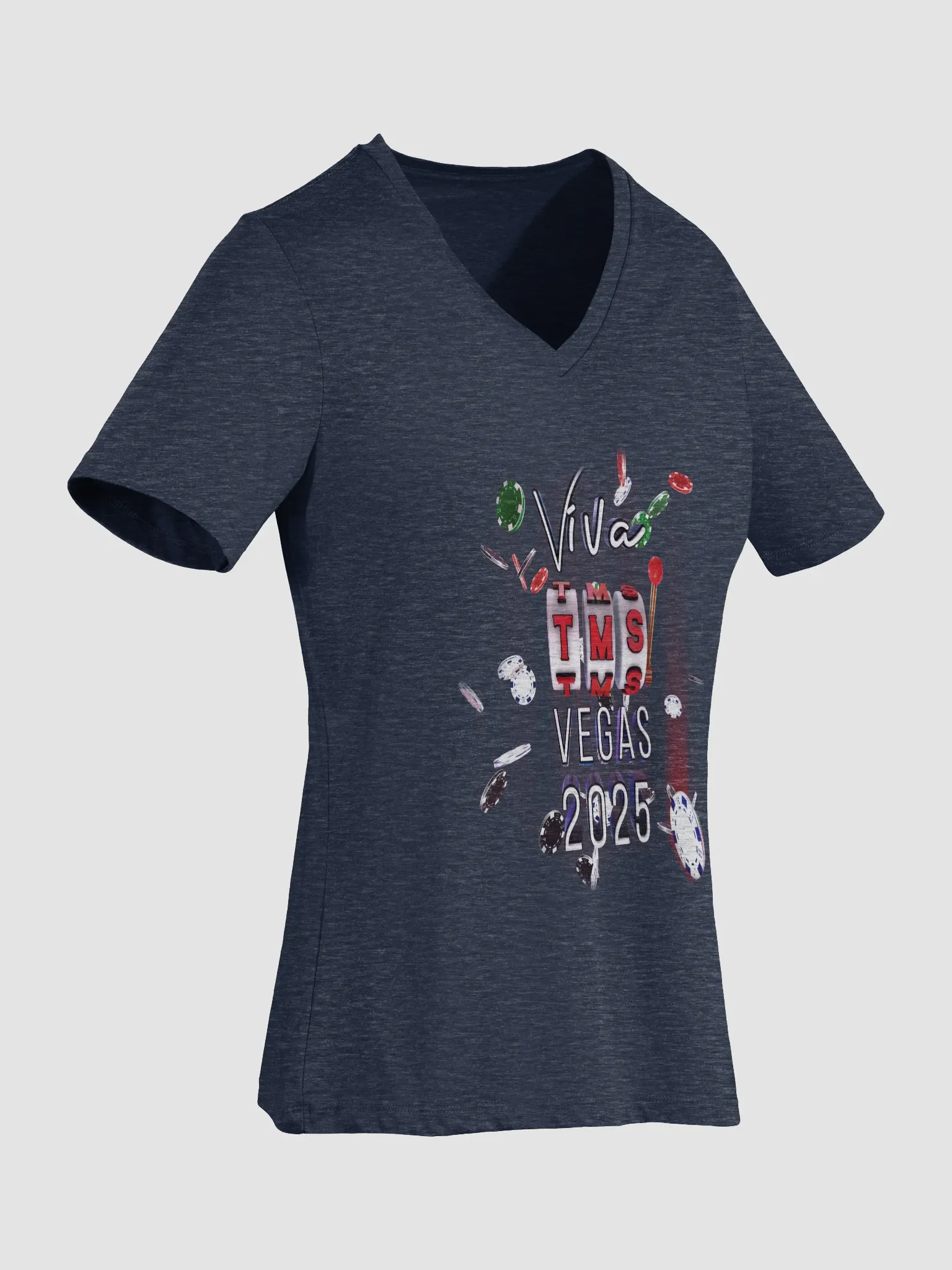 [Unofficial] Viva TMS Vegas 2025 3D Slot Machine Women's V-Neck product image (11)