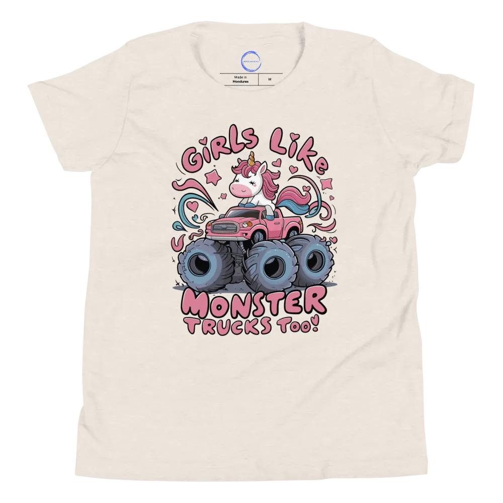 Girls like Monster Tucks Too- Youth Tee product image (6)