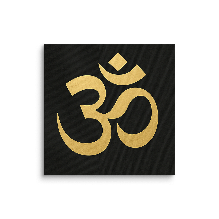 Om Symbol Canvas Print – Minimalist Wall Art for Meditation, Yoga & Spiritual Decor product image (5)