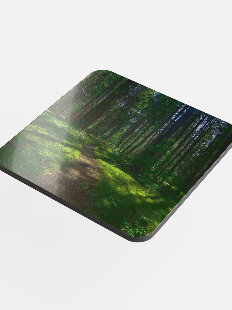 Lower Dungeness Trail Timber sun lighting Cork Coaster product image (4)