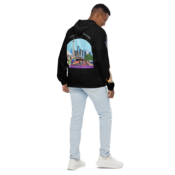 Curb Cuts and Conversations (Queen's Quay, Toronto Design): All-Over Print Windbreaker product image (1)