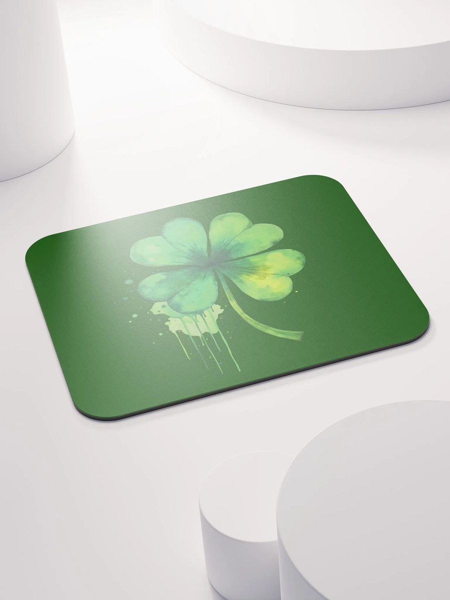 Shamrock Splash Watercolor Mousepad product image (4)