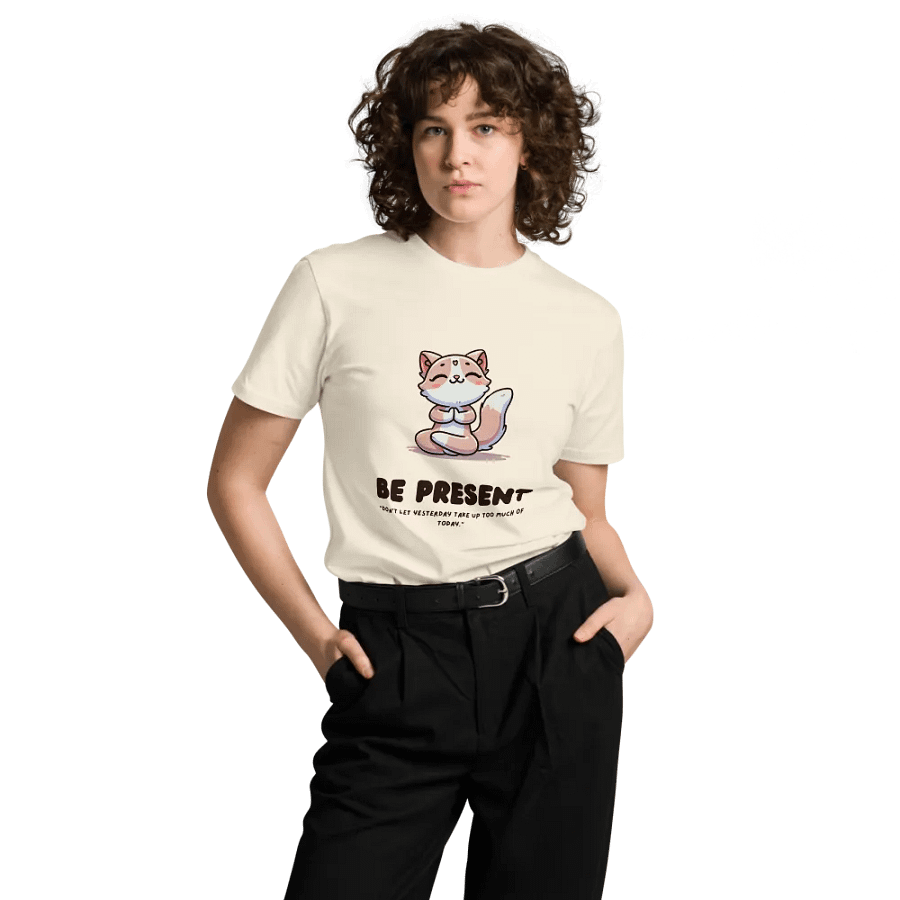 Zen Cat Reflection Premium T-Shirt product image (9)