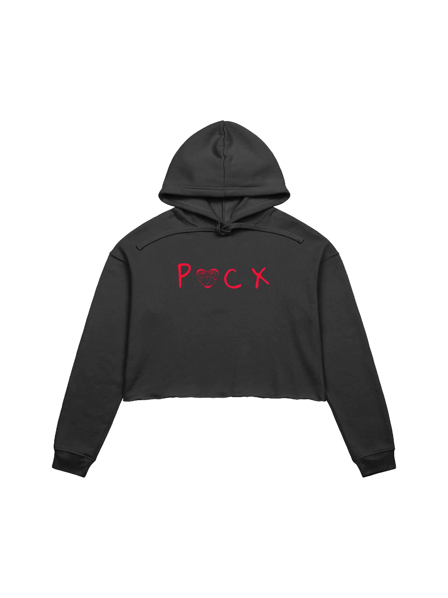 PACX CROP HOODIE (RED TEXT) product image (1)