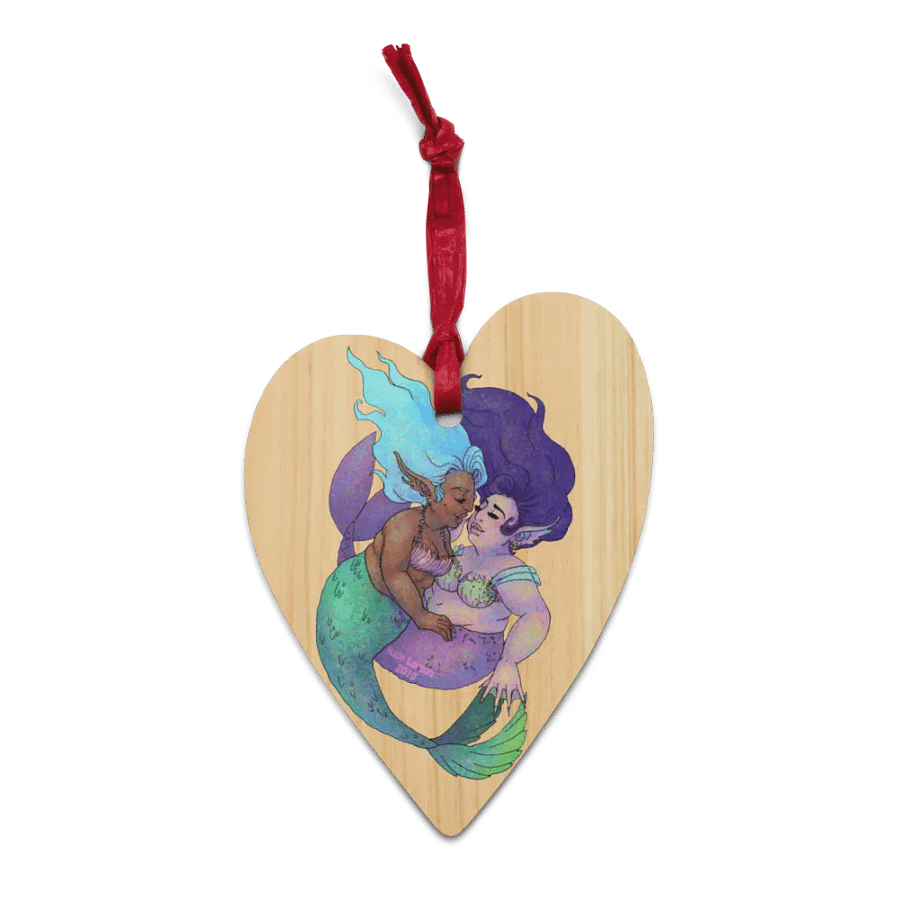 MerFolk Wood Charm Ornament (3 Available Styles!) product image (1)