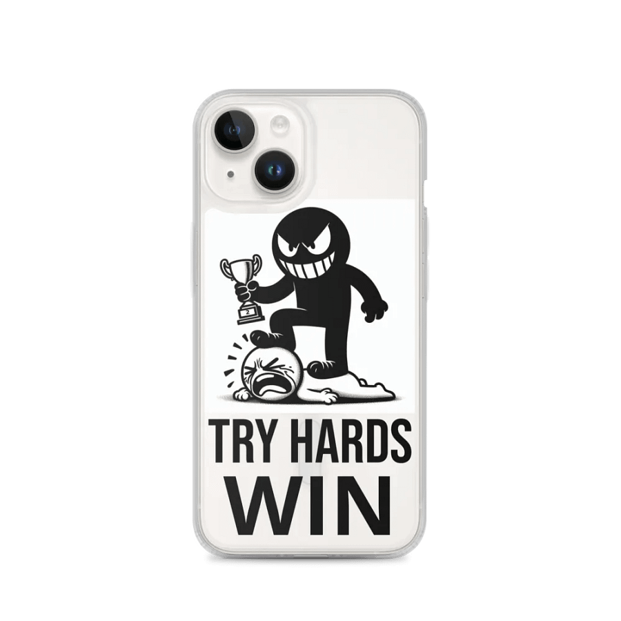 TRY HARDS WIN iPhone® MagSafe® Clear Case product image (4)