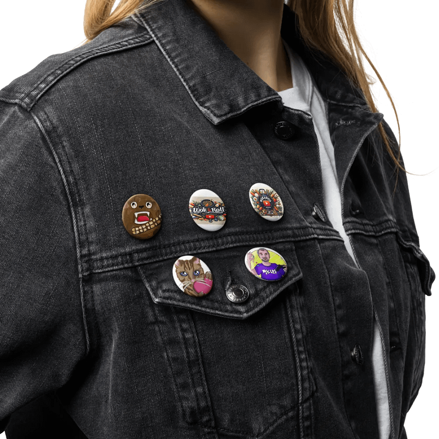 Wok & Roll Pin Button Set product image (17)