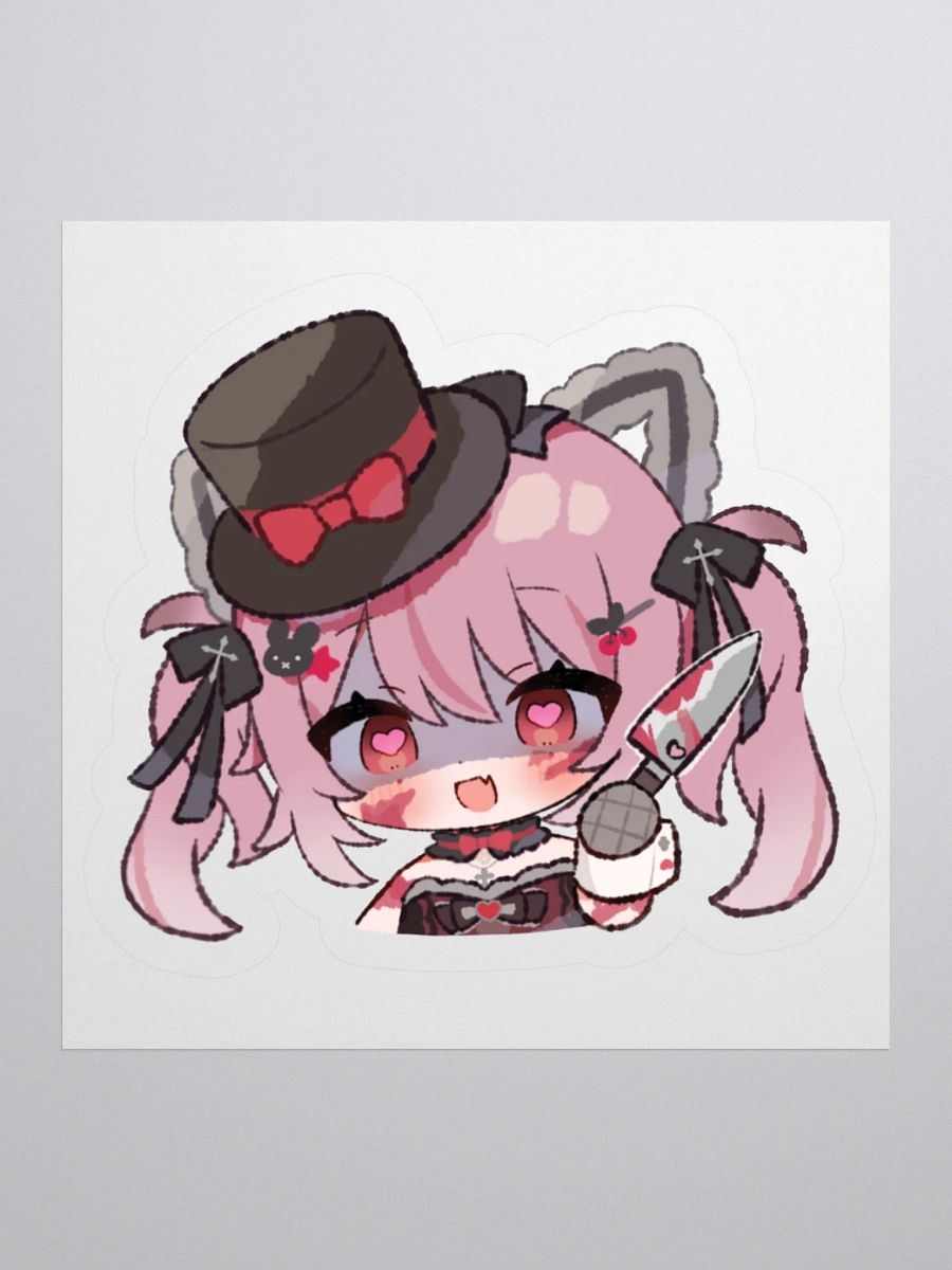 Yandere Chibi Miyu Vinyl Sticker product image (1)