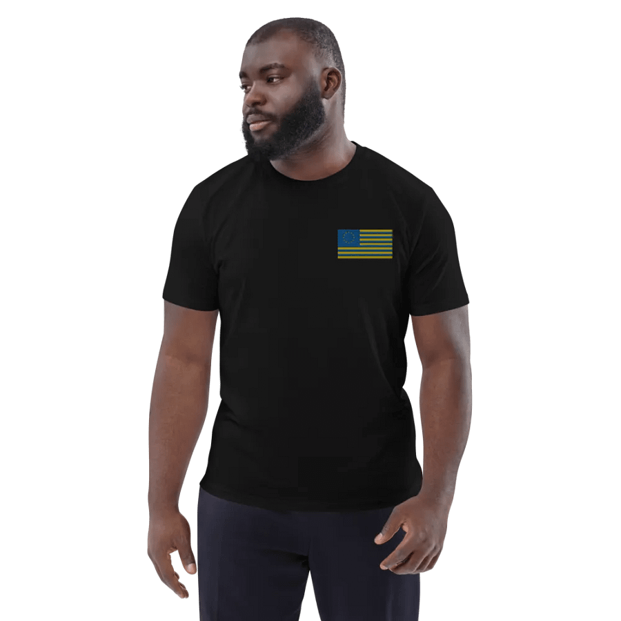 united states of europe embroidered t-shirt - 100% organic cotton product image (4)