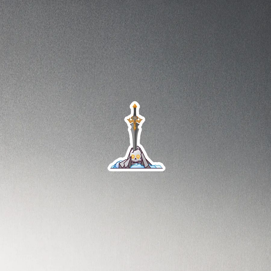 Sword in the Skull - Argent Variation - Magnet product image (2)