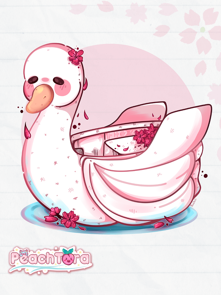 Sakura Swan 🦢🌸 (Glitter) product image (1)