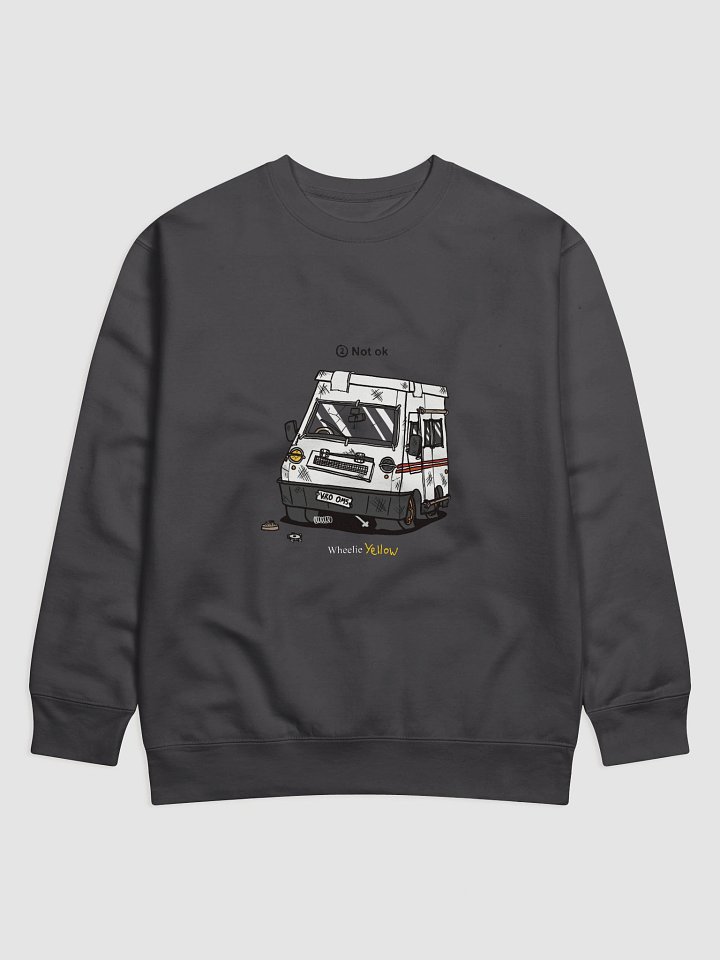 A not-ok Wheelie Yellow sweatshirt! product image (6)