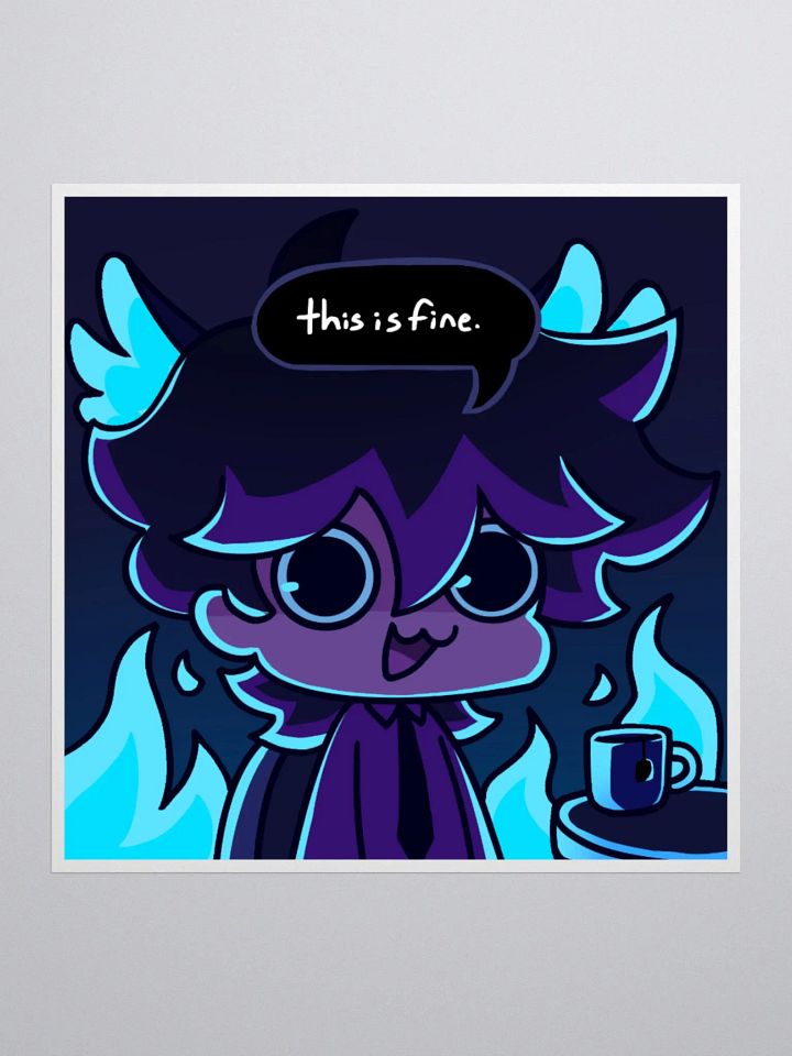 "This is Fine." Nix Sticker product image (2)