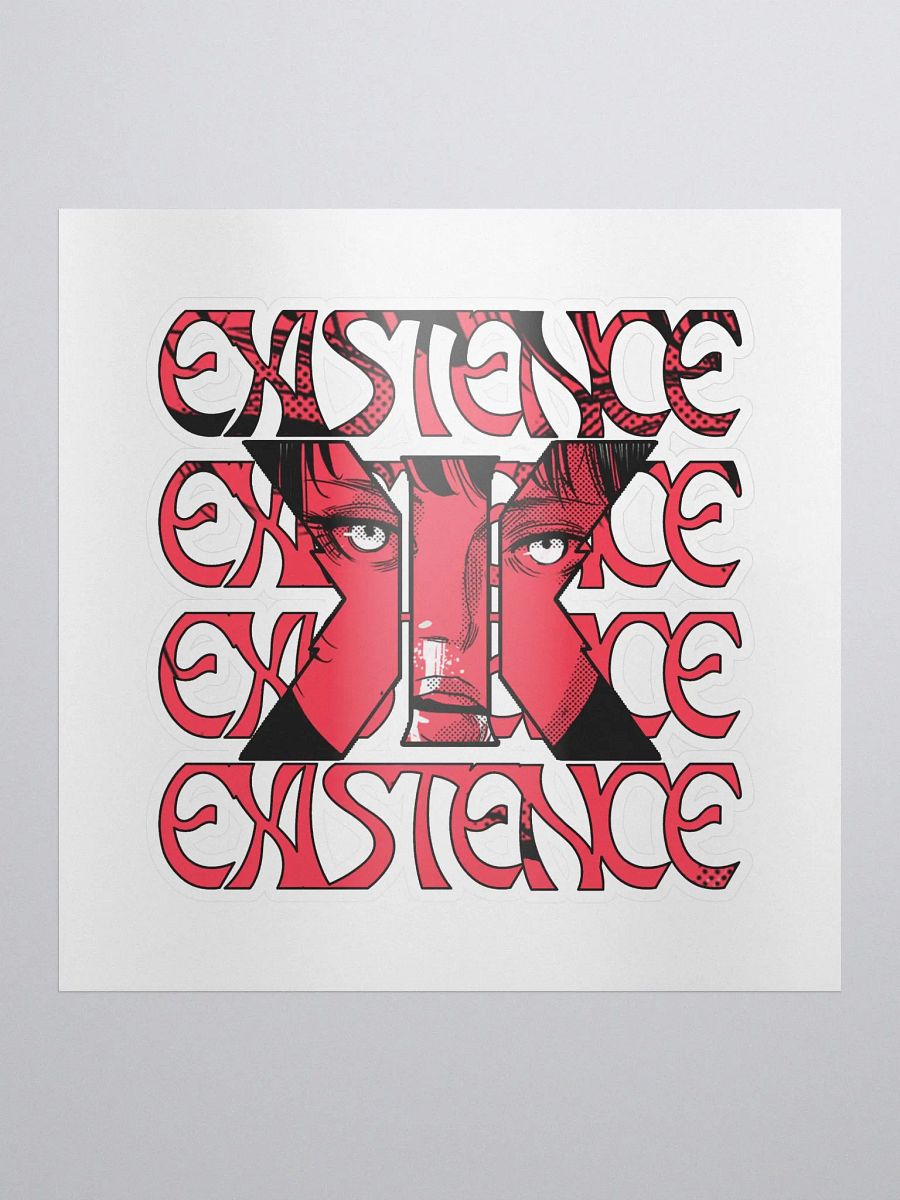 Punched Raw Typography Slap Sticker product image (2)