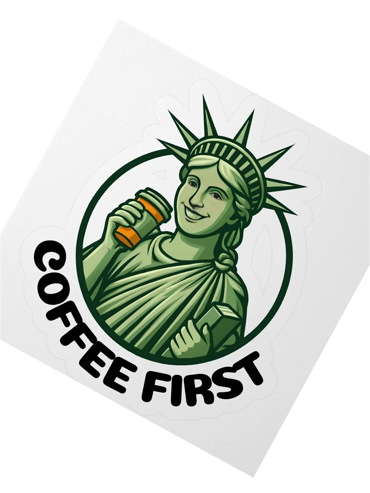 Coffee First Kiss Cut Stickers product image (4)