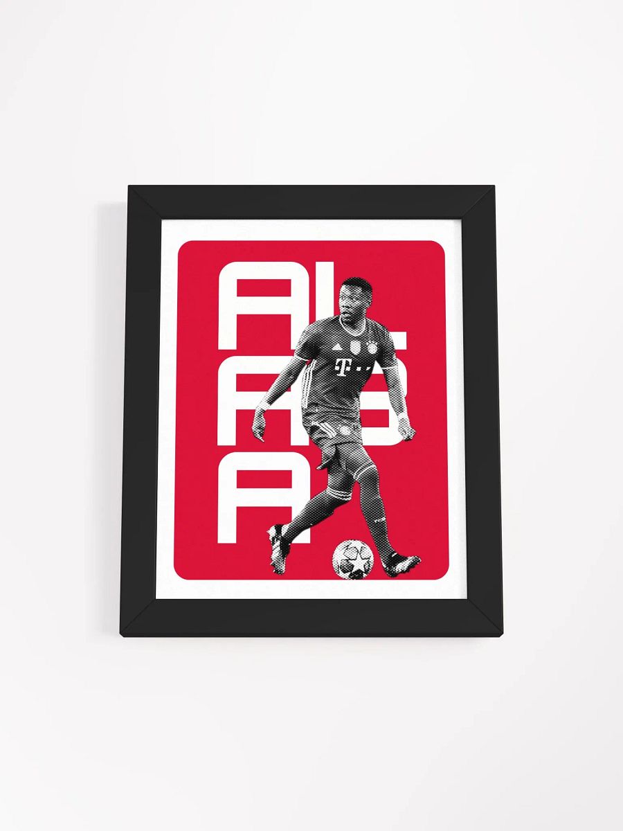 David Alaba BW Bayern Munich Name Art Framed Print product image (2)