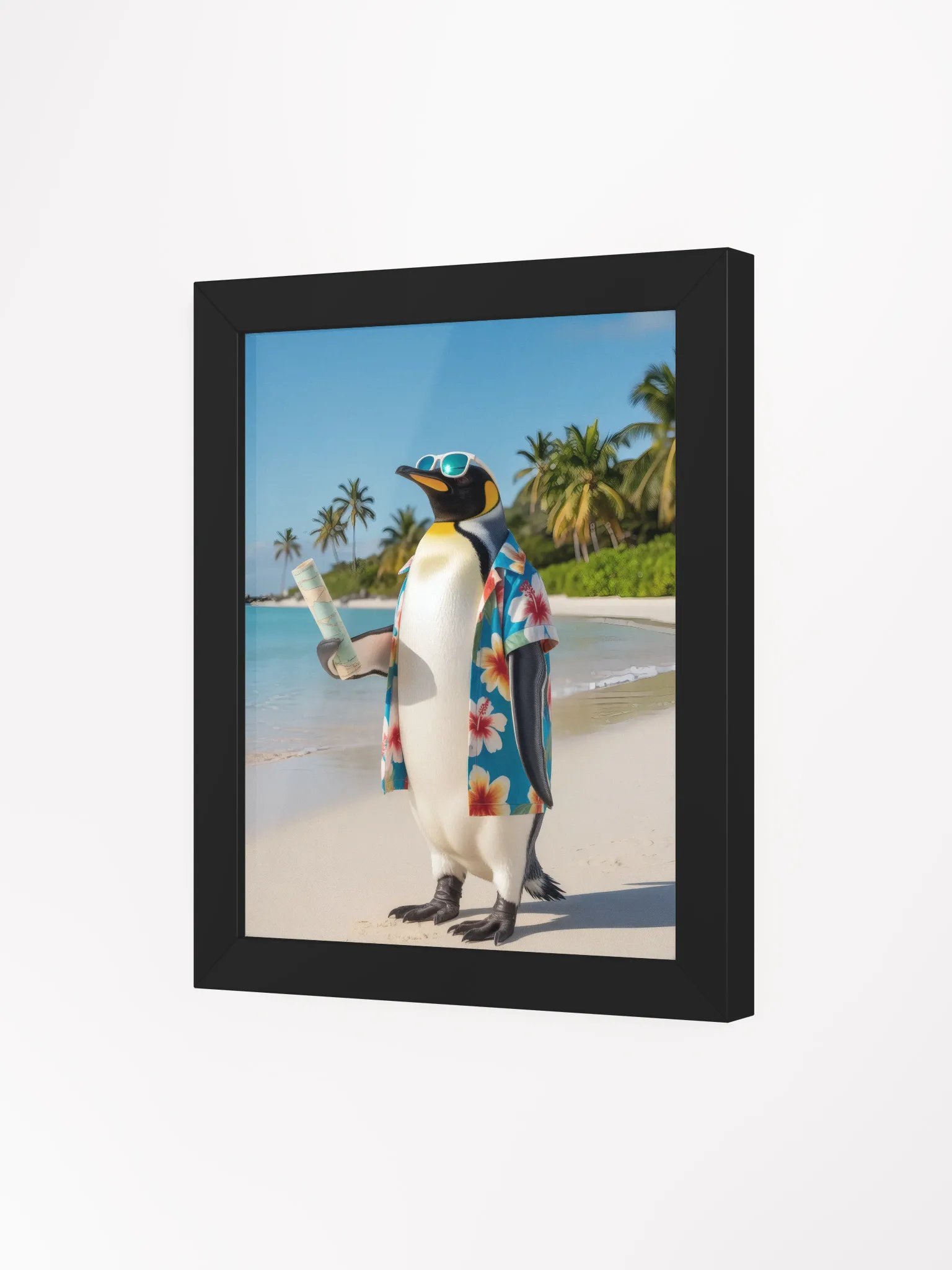 Penguin Tourist on Vacation, Framed Poster product image (4)
