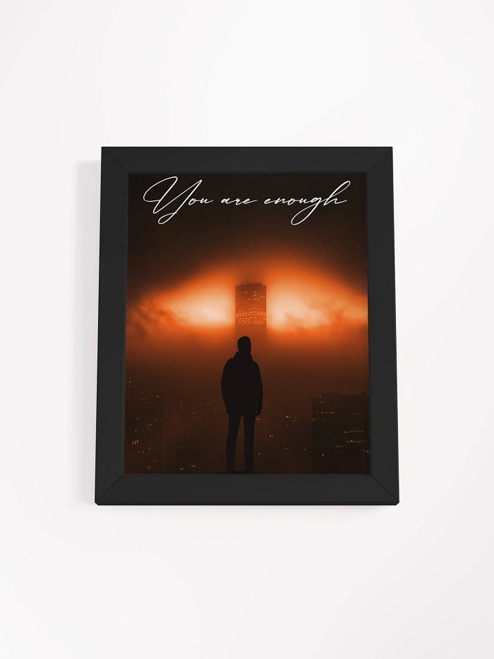"Your are enough" Handwritten Framed Poster product image (3)
