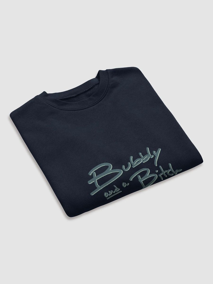 Bubbly and a B*tch (fir shadow design) women's fleece crop sweatshirt product image (23)