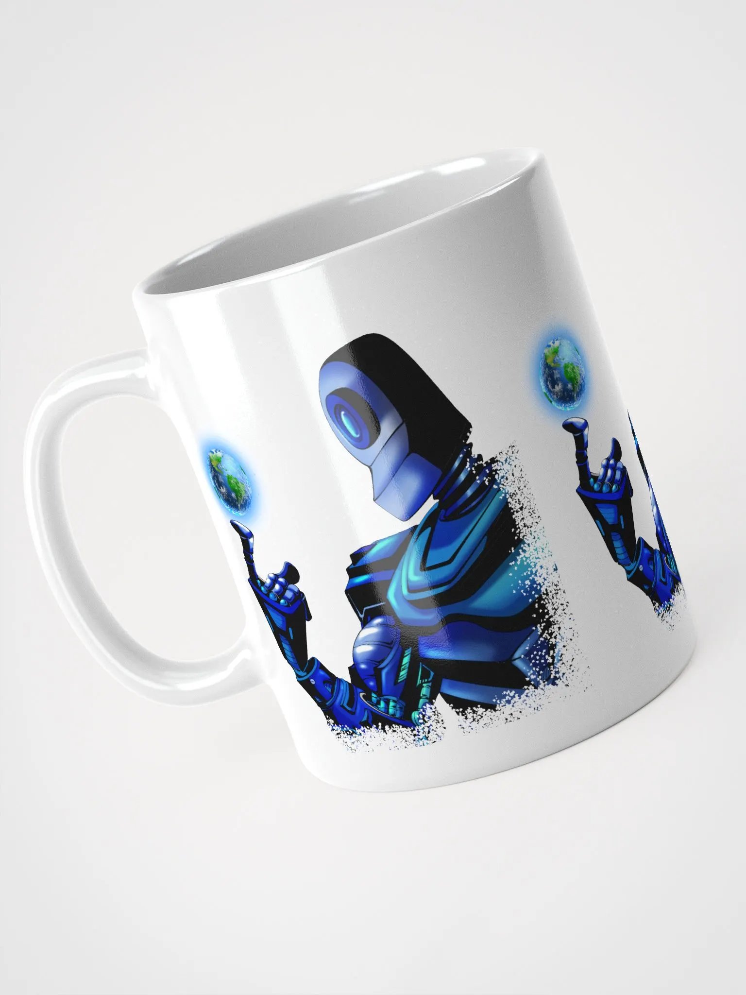 Robot Holding The World - Coffee Mug product image (6)