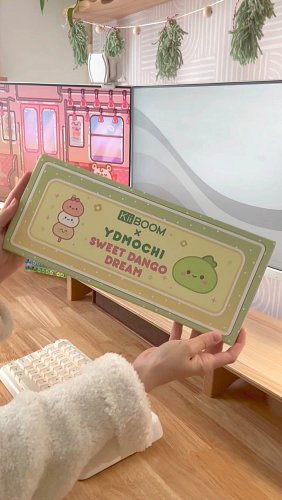 this keycap set is so cuteeee 🍡

they’re the @kiiboom.official and @ydmochi__ mochi  collab 💕 #gifted 

#keycaps #keyboard #k...