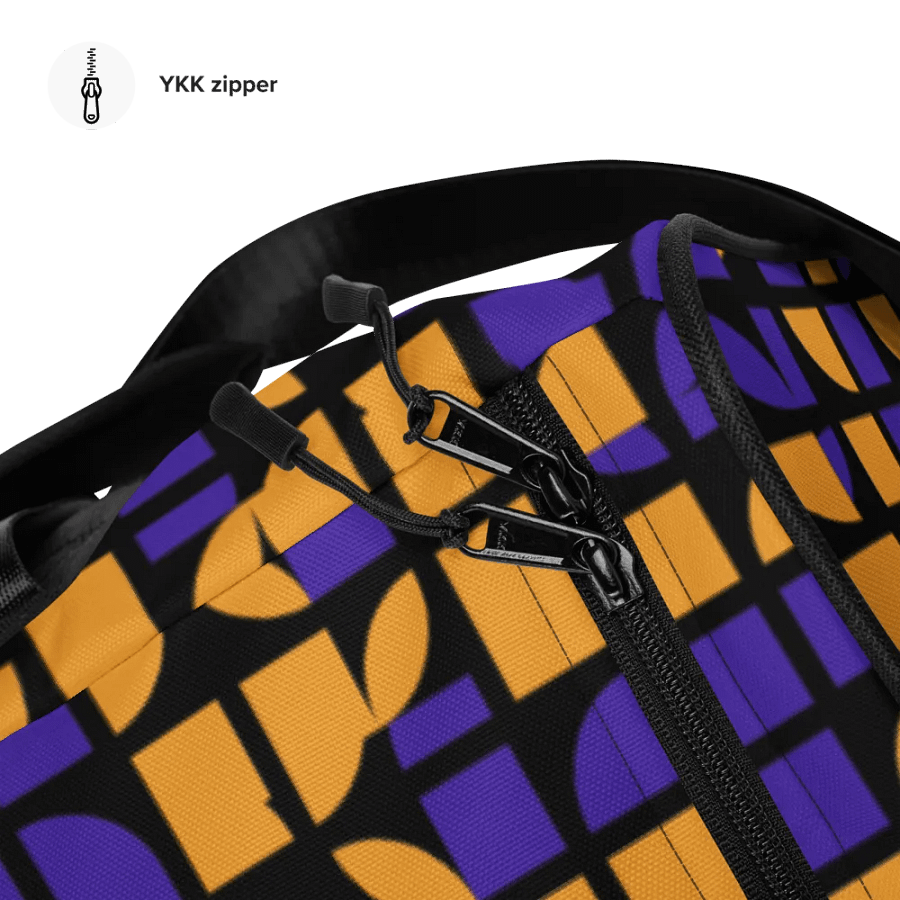 GOOD VIBES BLACK-ORANGE Duffle Bag product image (11)