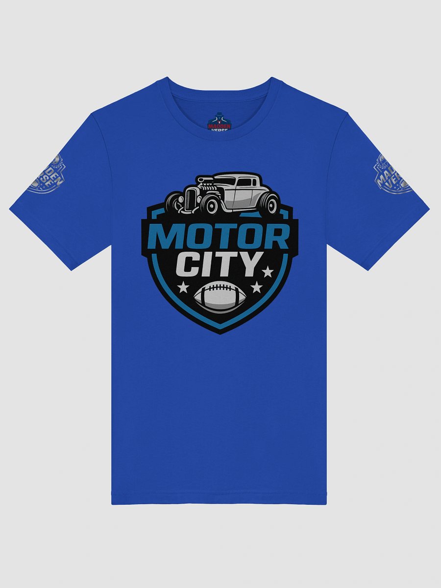 MOTOR CITY FOOTBALL BLUE SUPER SOFT TEE product image (5)