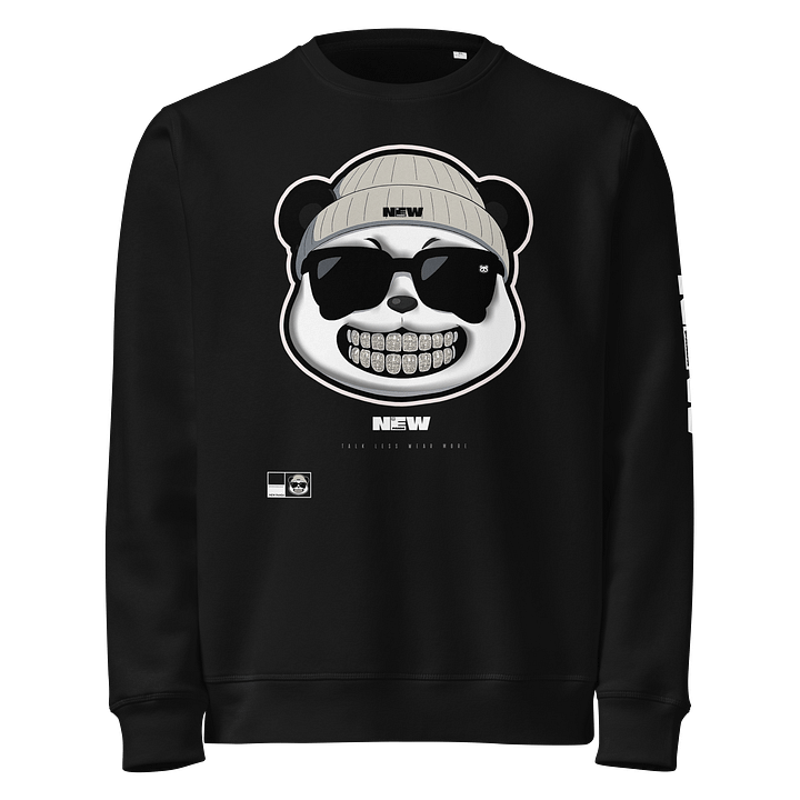 Grinning Panda Beanie and Sunglasses Sweatshirt product image (1)