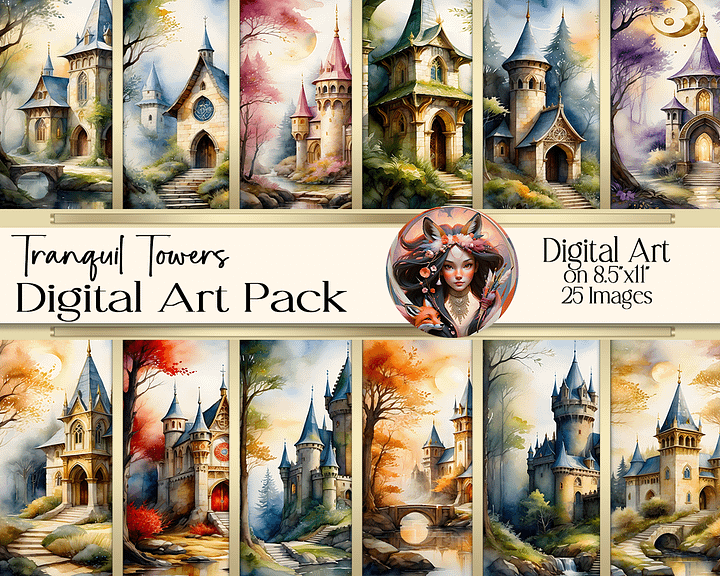 Tranquil Towers Digital Art product image (1)