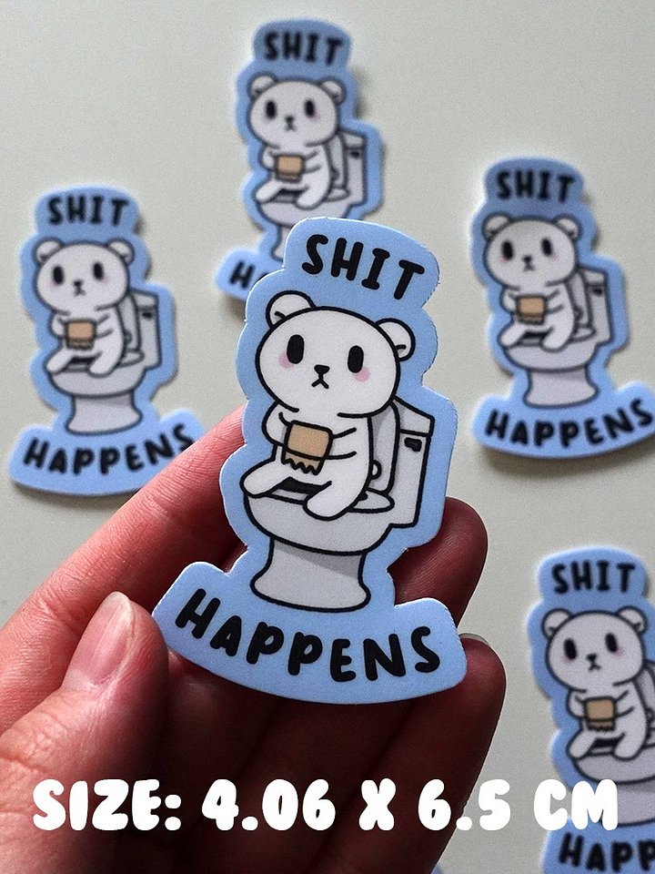 Shit happens sticker product image (2)