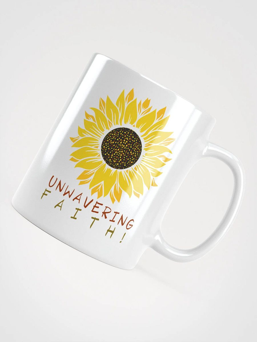 "Unwavering Faith Sunflower Mug" product image (11)