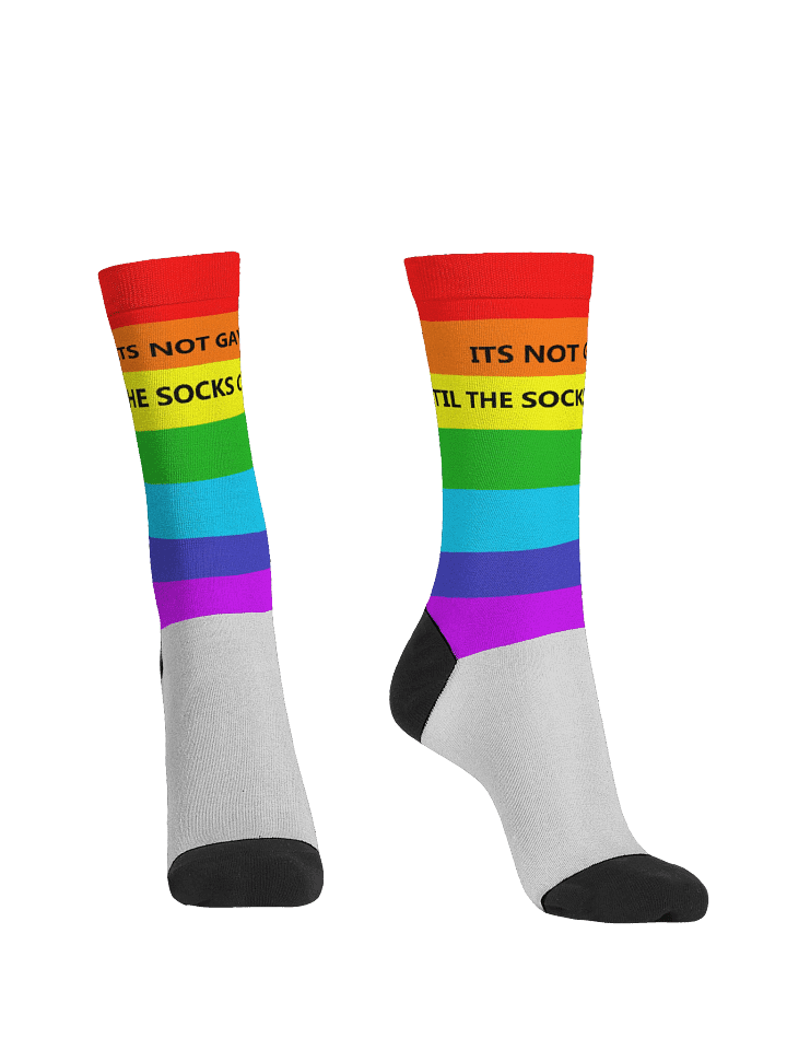 Rainbow Crew Socks product image (2)