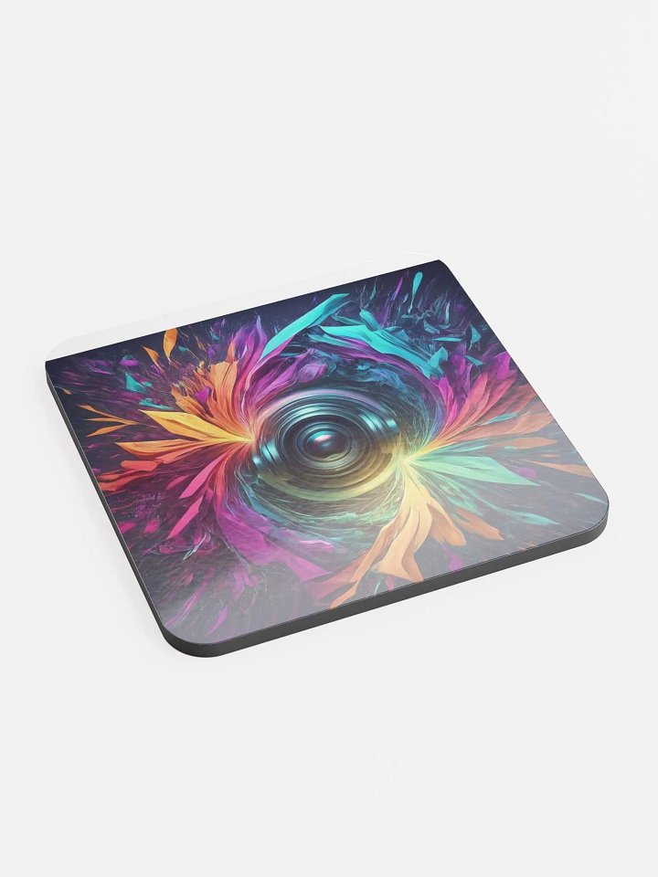 Energize Your Space with Glossed Cork Coaster product image (2)